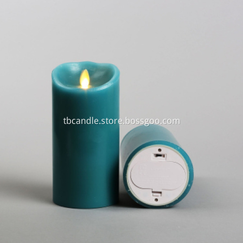luminara battery operated moving wick flameless candles with timer